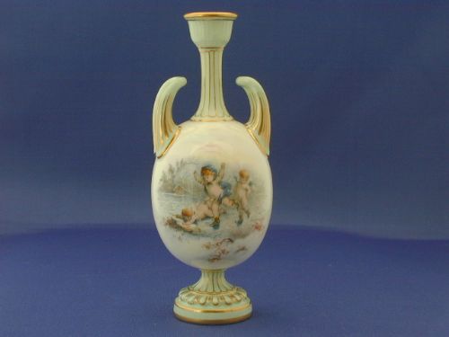 royal worcester hand painted vase