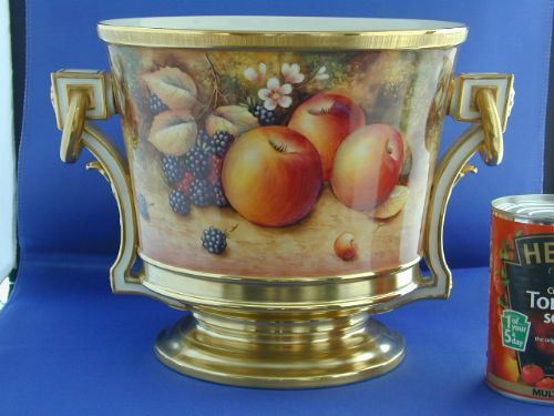 royal worcester fruit painted champagne bucket