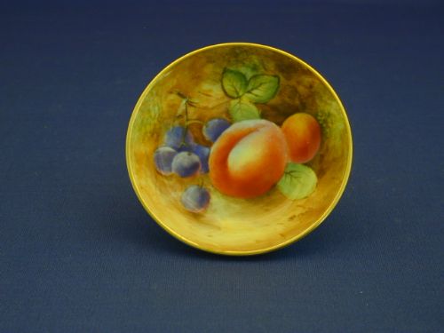 royal worcester fruit decorated pin tray by b cox