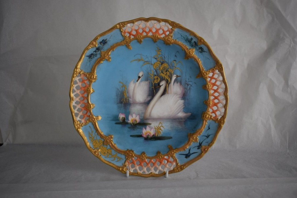 royal worcester cabinet plate by charles baldwyn