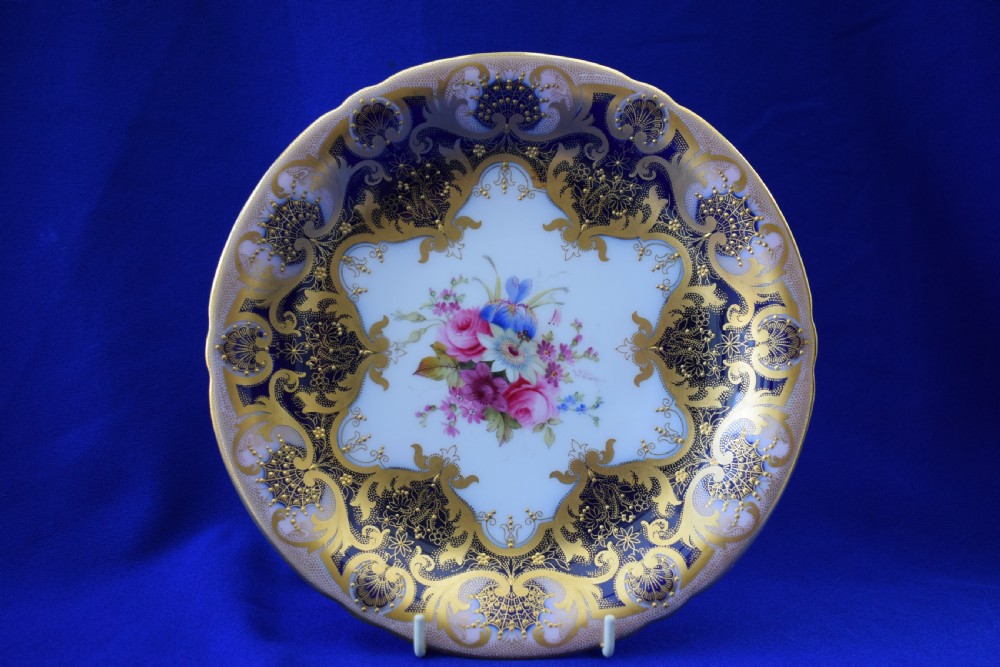 royal worcester artist signed floral plate ernest phillips