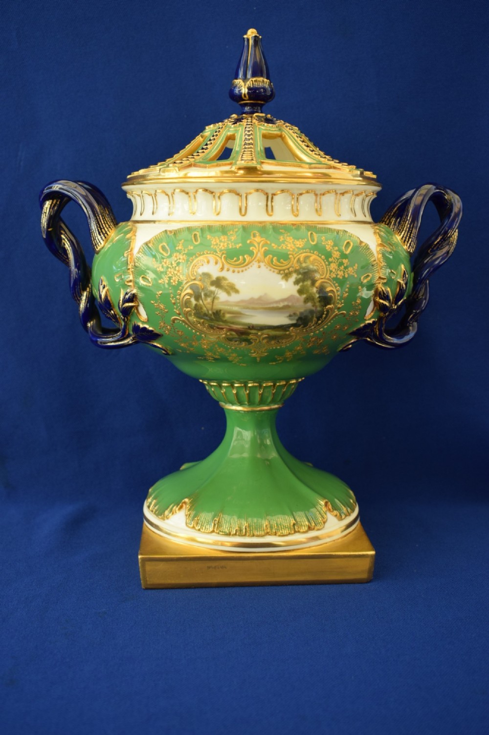 royal worcester pot pourri vase and cover signed h davis